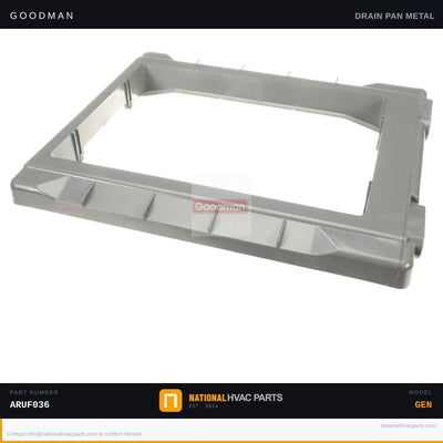 Goodman Vertical Drain Pan for ARUF036 ARUF042 — B1756017L