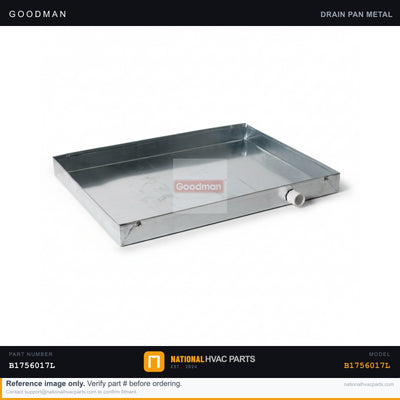 Goodman Vertical Drain Pan for ARPF303016CA — B1756017L