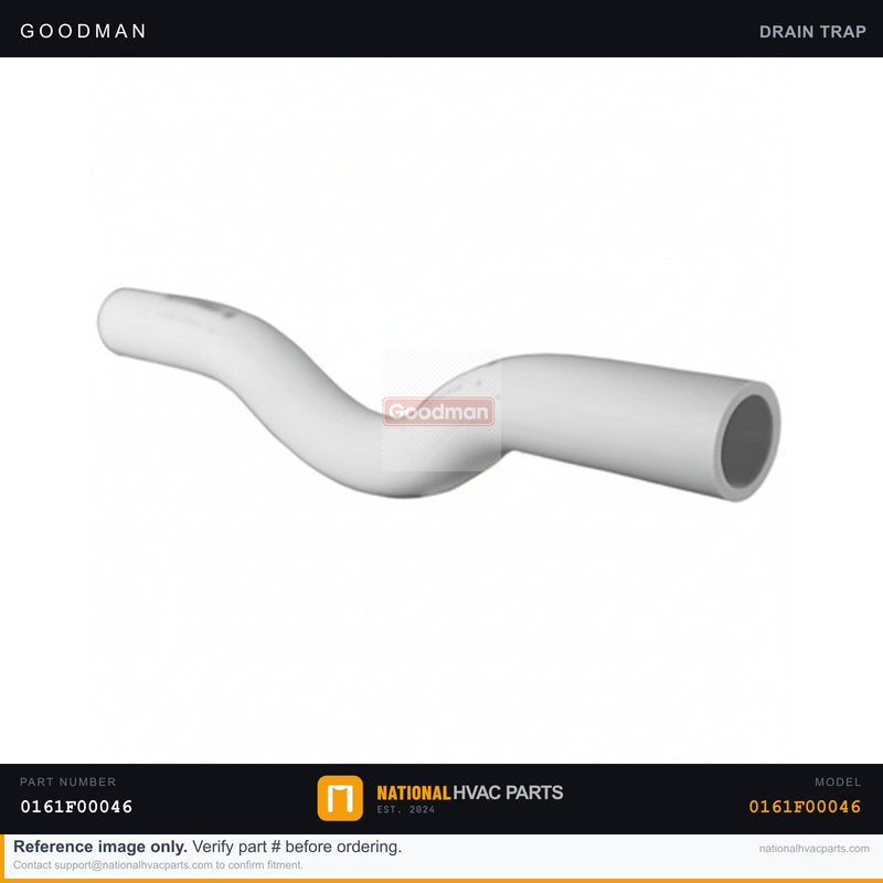 OEM Goodman Condensate Drain Trap for ACSS920402BNAA — 0161F00046
