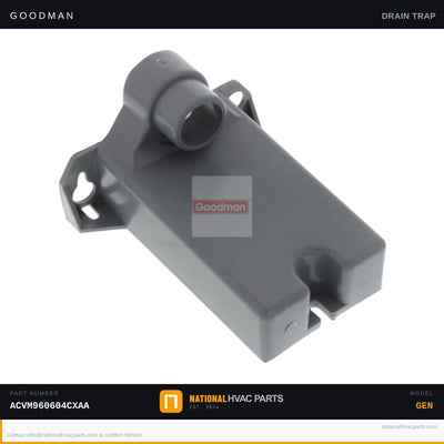 Goodman Condensate Drain Trap for ACVM960604CXAA Furnace — 20171701