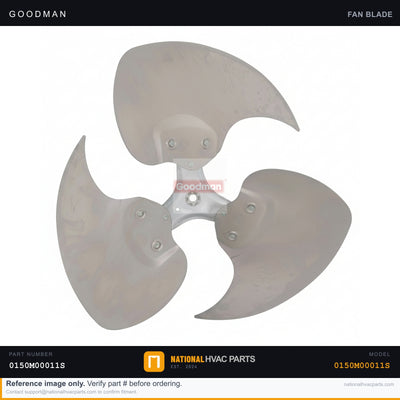 OEM Goodman Condenser Swept Fan Blade for WGPH4560AMAB — 0150M00011S