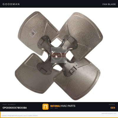 Goodman 22 in Condenser Fan Blade for CPC036XXX7BXXXBA — 0150G00001S