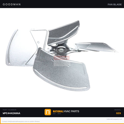 OEM Goodman 22 in Condenser Fan Blade for WPC4442AHAA — 0150G00001S