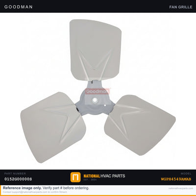 OEM Goodman Fan Grille for WGPH4549AMAB — 0152G00000S