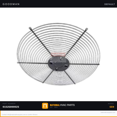Goodman 24 inch Condenser Fan Grille for CPC036XXX1DXJXBA — 0152G00002S