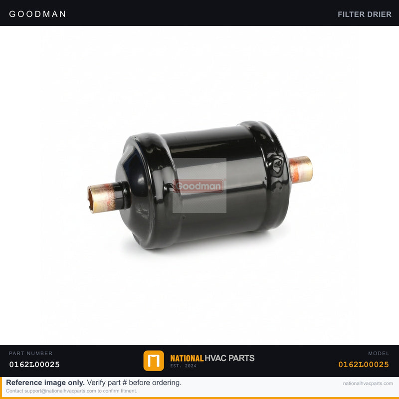 OEM Goodman Bi-Flow Filter Drier for DCC3000604BJXXAB — 0162L00025