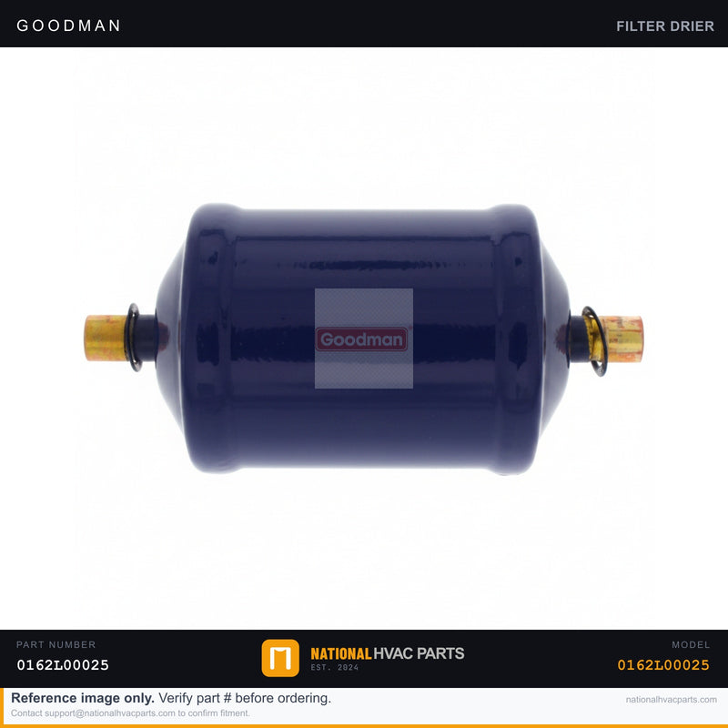 OEM Goodman Bi-Flow Filter Drier DCC3000313 — 0162L00025