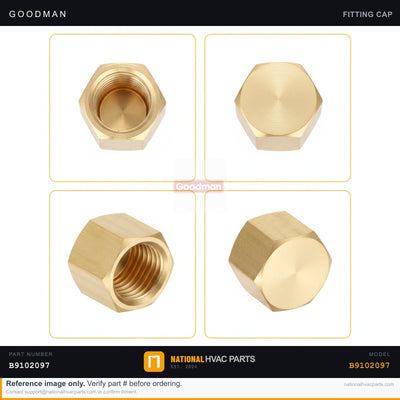 Goodman Liquid Line Cap w/ O-Ring for WPC4348AHBA — B9102097