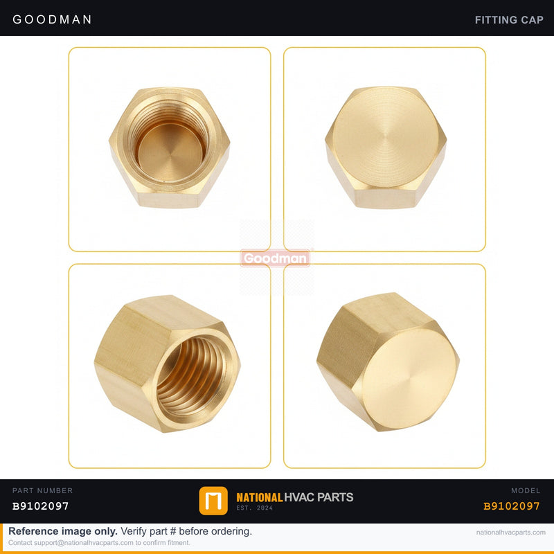 OEM Goodman Liquid Line Cap w/ O-Ring for WPC4348AHBA — B9102097