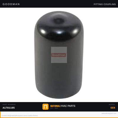 Goodman Vinyl Cap Fitting for ACEC960603BNAA — A1781105