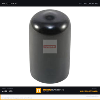 OEM Goodman Vinyl Cap for AMEC960803BNAB Furnace — A1781105