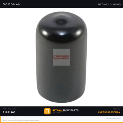 OEM Goodman Amana Vinyl Cap for AMES960805CNAA — A1781105