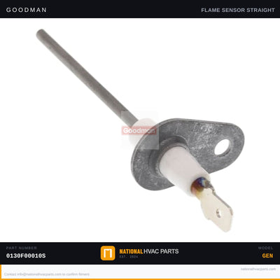 Goodman Flame Sensor for ACEC800603AXAA Furnace — 0130F00010S