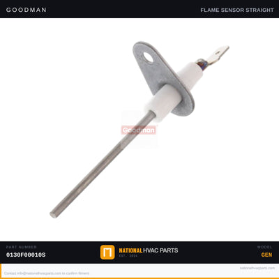 Goodman Flame Sensor for ACEC800603BXAB — 0130F00010S