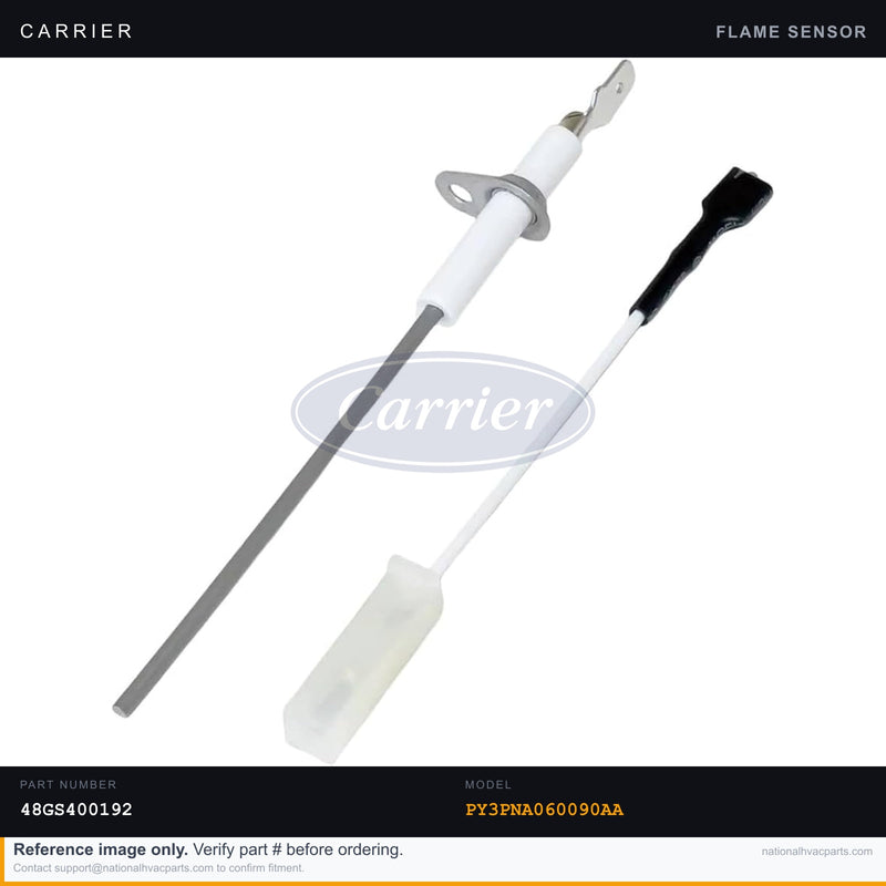 OEM Carrier Flame Sensor 90° for PY3PNA060090AA — 48GS400192