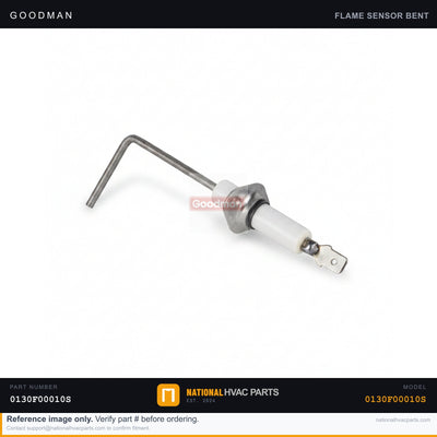 Goodman Flame Sensor for ACVC90704CXAB Furnace — 0130F00010S