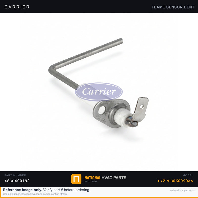 OEM Carrier Furnace Flame Sensor Rod for Model PY2PPB060090AA