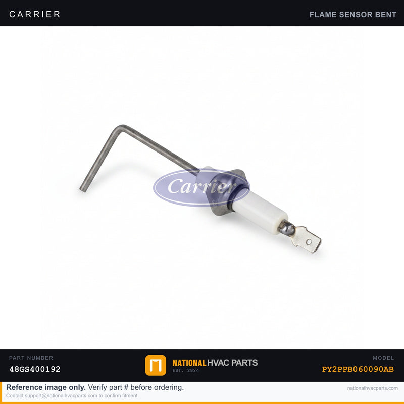 OEM Carrier Furnace Flame Sensor Rod for Model PY2PPB060090AB