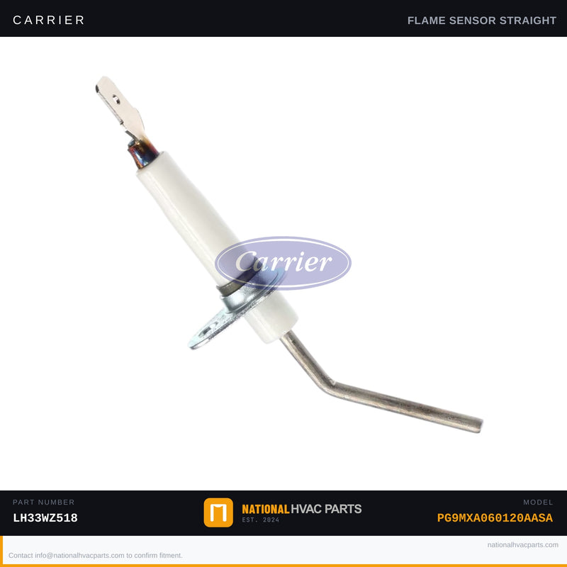 OEM Carrier Gas Furnace Flame Sensor Rod for PG9MXA060120AASA