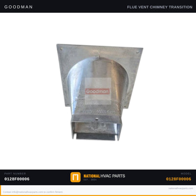 OEM Goodman Chimney Transition Bottom for ACVC800803BXAB — 0128F00006