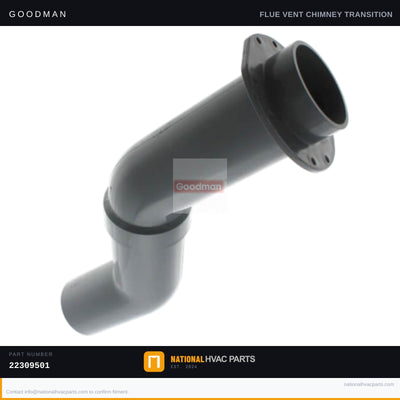 OEM Goodman Flue Vent Pipe for AMVC95 Furnace — 22309501