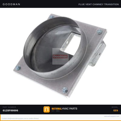 Goodman Chimney Transition Bottom for ACEC800603AXAB — 0128F00006