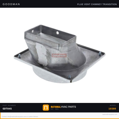 OEM Goodman Chimney Flue Vent Collar for GDT045-3 Furnace — 4053501S