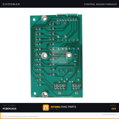 Goodman Furnace Control Board for WGPH4543AMAA — PCBEM102S