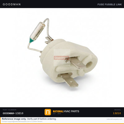 OEM Goodman 144°C (291°F) Fusible Link Thermal Fuse for GUP075-3A — B1497204