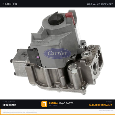 OEM Carrier Gas Valve EF32CB212 for GA1AAD060120ABJA Furnace