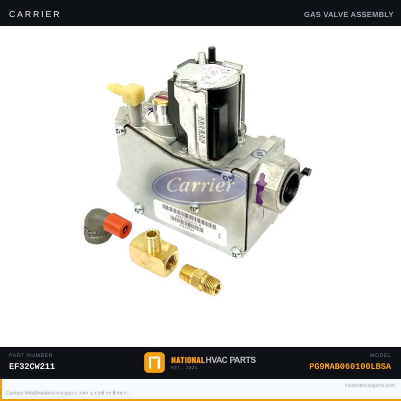 OEM Carrier Gas Valve 24V 1/2