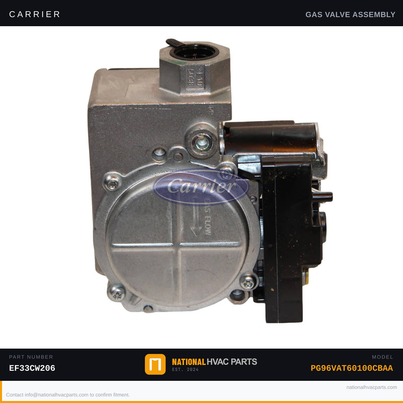 OEM Carrier Gas Valve EF33CW206 for PG96VAT60100CBAA Furnace