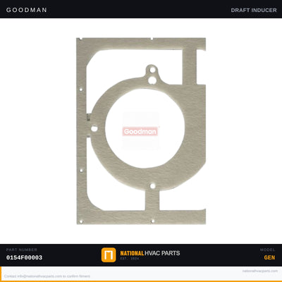 Goodman 14 in. Vent Motor Gasket for ACEC800403AXAB — 0154F00003