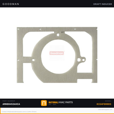 OEM Goodman 14 in. Vent Motor Gasket for AMH80453AXCA — 0154F00003
