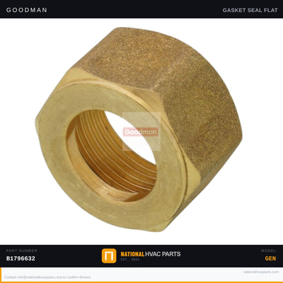 Goodman 3/8 in. Seal and Nut for ADPF30421BA Coil — B1796632