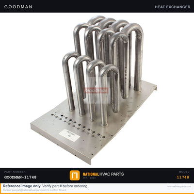 OEM Goodman 24-1/2 in 6-Cell Heat Exchanger for GMNT120-5 — 4821404S