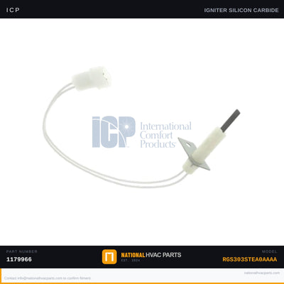 ICP Hot Surface Igniter Electrode for RGS303STEA0AAAA | Ships Today