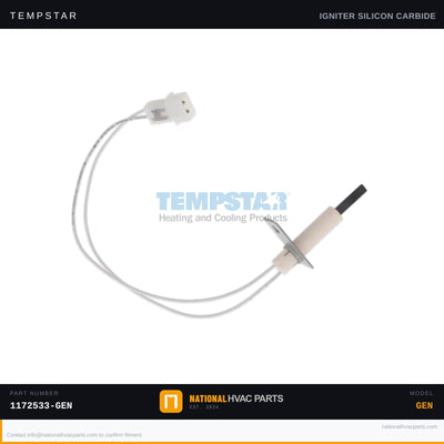Tempstar Hot Surface Igniter for T9UHX100L20A2 — HSI 120V | Ships Today