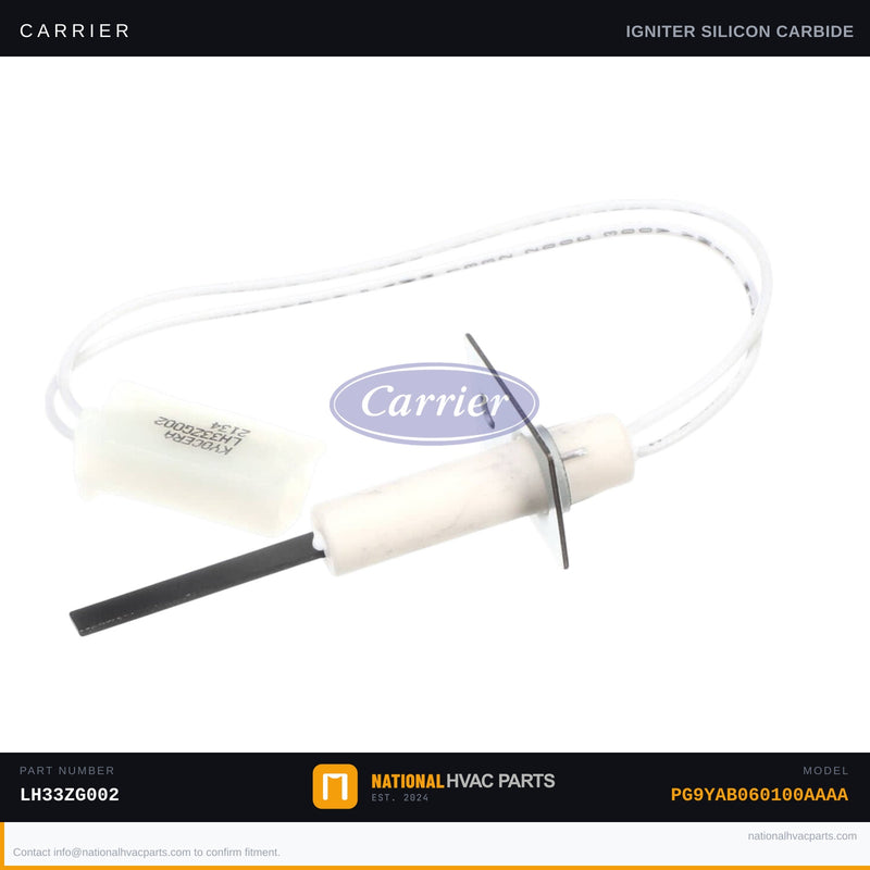 OEM Carrier Hot Surface Igniter LH33ZG002 for PG9YAB060100AAAA