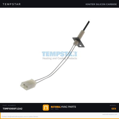 Tempstar Hot Surface Igniter for T9MPX060F12A2 — HSI | Ships Today