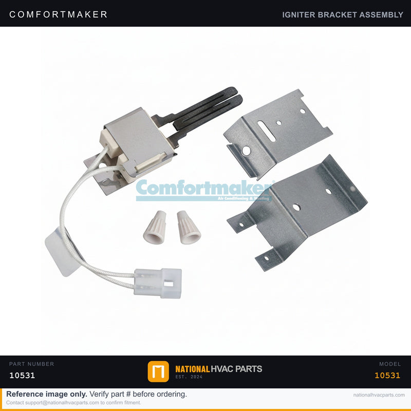 Comfortmaker Hot Surface Igniter & Module Bracket Assembly for CF30 Furnace — Ships Today