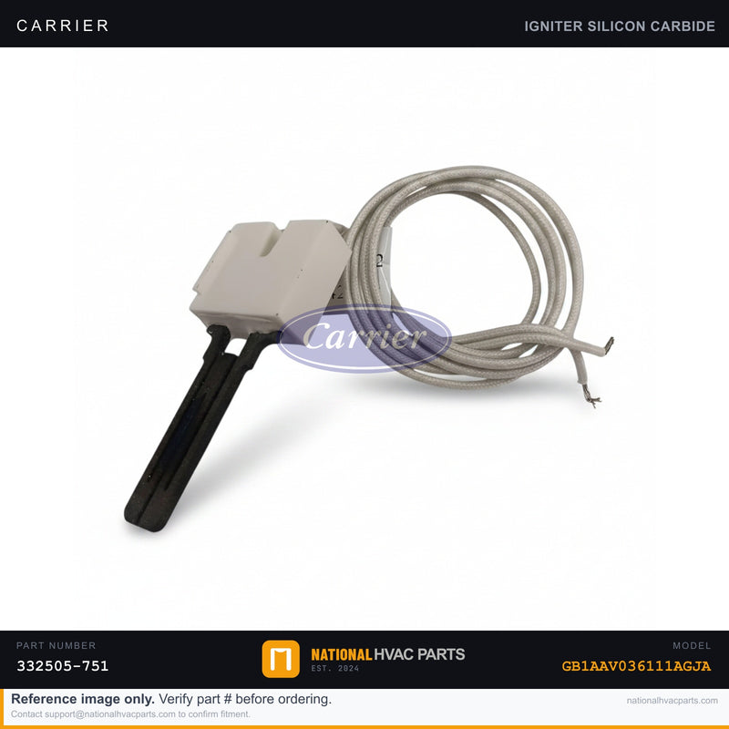 OEM Carrier Hot Surface Igniter Kit 332505-751 for GB1AAV036111AGJA