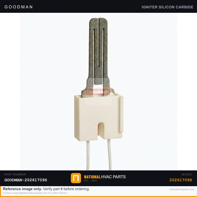 OEM Goodman Hot Surface Ignitor for GMPE075-3 Furnace — 20261709S