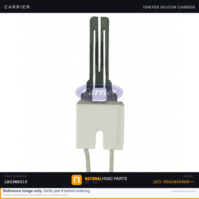 OEM Carrier Hot Surface Igniter LH33WZ010 for LC3:50LC400468