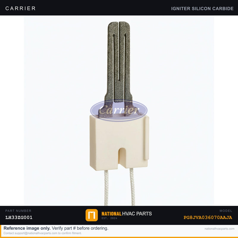 OEM Carrier Hot Surface Igniter LH33ZG001 for PG8JVA036070AAJA