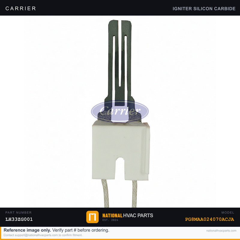 OEM Carrier Hot Surface Igniter LH33ZG001 for PG8MAA024070ACJA