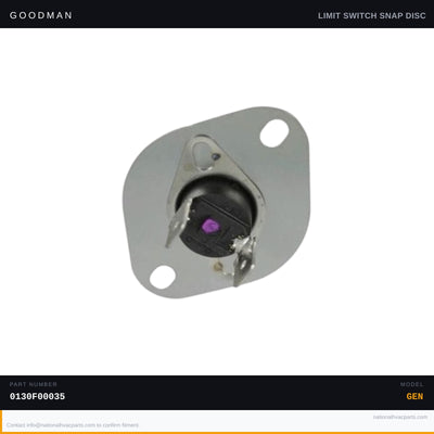 Goodman Primary Limit Switch for ACVC960603BNAA — 0130F00035