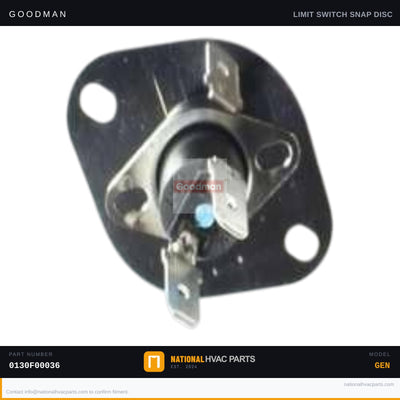 Goodman Pink Auto Limit Switch for ACEC800603AXAA — 0130F00036