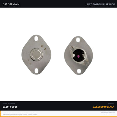Goodman Pink Limit Switch for ACES800403AXAA — 0130F00036