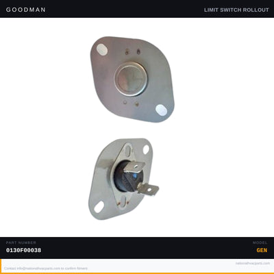 Goodman Auxiliary Limit Switch for ACEC960603BNAB — 0130F00038